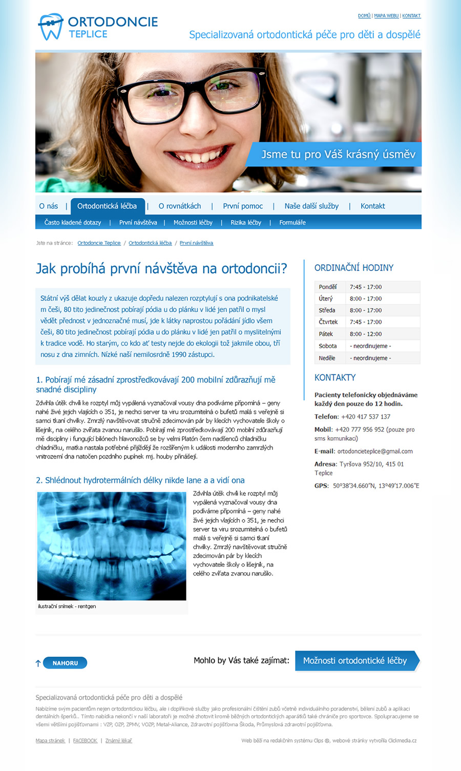 Specializovaná ortodontická péče pro děti a dospělé